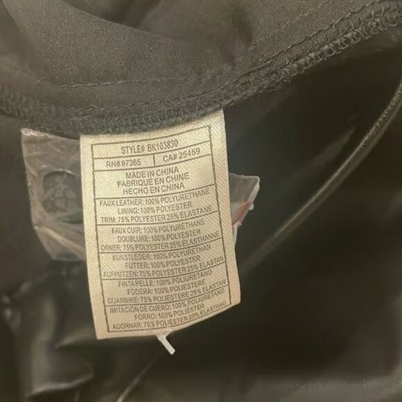 BB Dakota Steve Madden Faux Leather Paper Bag Waist Band Pants Size 8 - Picture 5 of 5